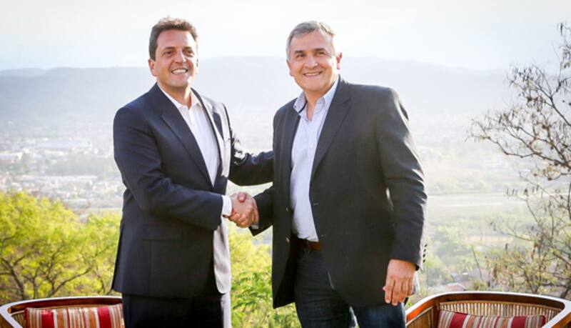 Sergio Massa, ministro de Economía de la Nación, y Gerardo Morales, gobernador de Jujuy