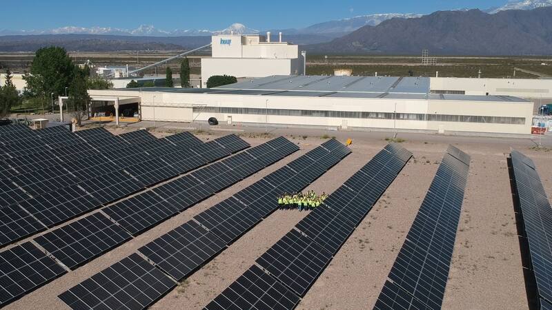 La planta de Knauf en Mendoza cuenta con paneles solares