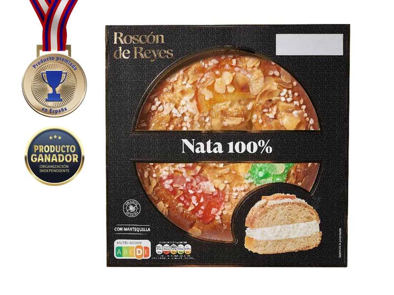 Este roscón tiene un peso de 750 gramos y fue elegido como el mejor de todos los analizados por la OCU. (Foto: www.lidl.es).
