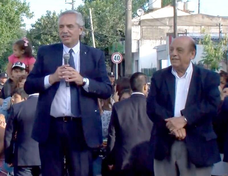 El intendente Mussi junto a Alberto Fernández