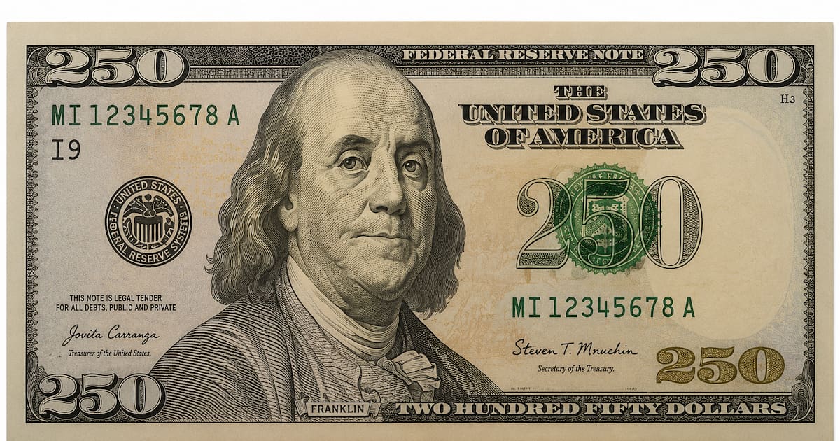 New $250 dollar: the Treasury is already planning its creation and the ...
