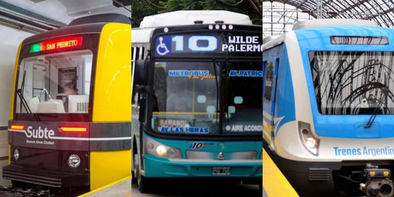 Las líneas afectadas por el paro son la 338 y 406 de colectivos así como la B y la H de subte.