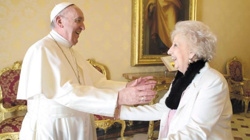 El Papa reflotó ante Carlotto la situación de los derechos humanos