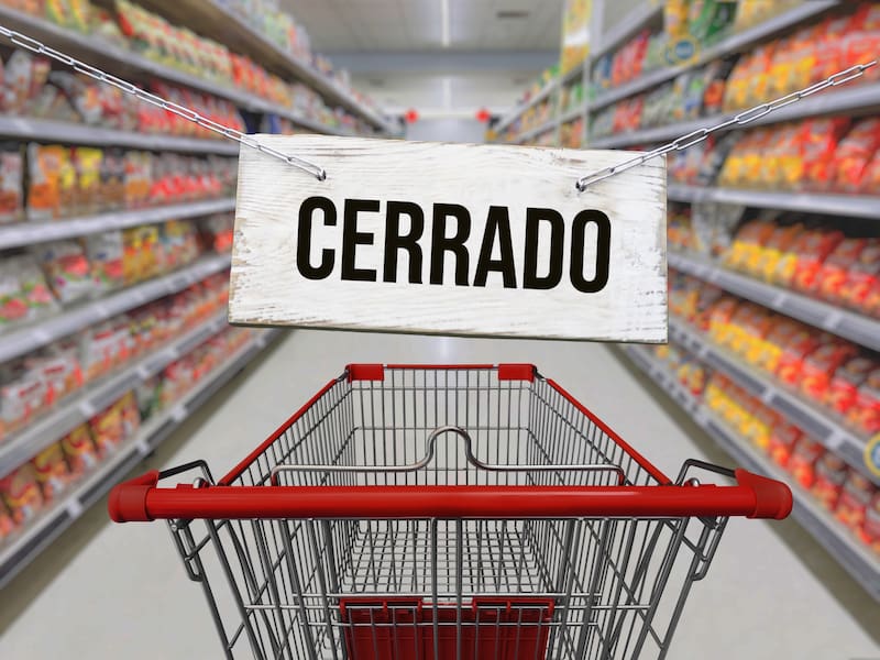 Una de cadenas de supermercados más populares confirmó el cierre masivo de 60 tiendas alrededor de todo el país. Fuente: Archivo.