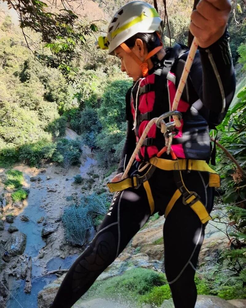 Mil Cascadas es el lugar ideal para hacer cañonismo, senderismo y rappel. Foto: @milcascadas_oficial