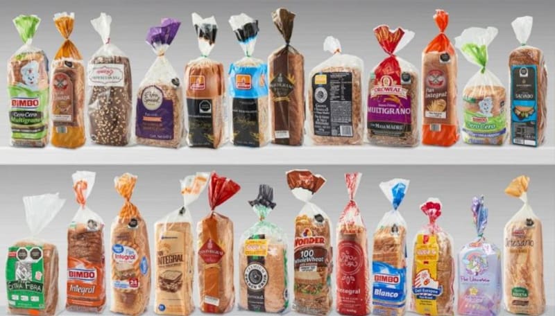 Profeco analizó 46 marcas de pan de caja disponibles en supermercados de México. Fuente: Revista del Consumidor.