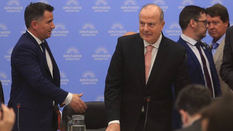 Ferraro durante la discusión de la Ley Ómnibus.