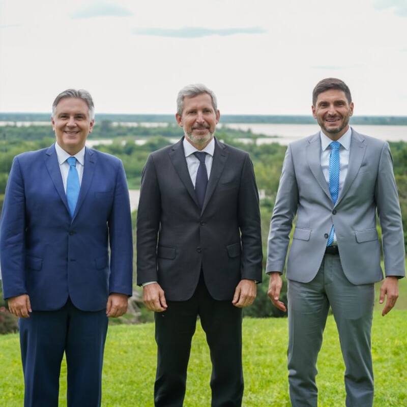 Martín Llaryora, Rogelio Frigerio y Maximiliano Pullaro, tres aliados en la región Centro