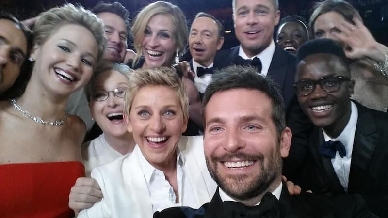 La autofoto de DeGeneres en los Oscar se convirtió en la más retuiteada de la historia.