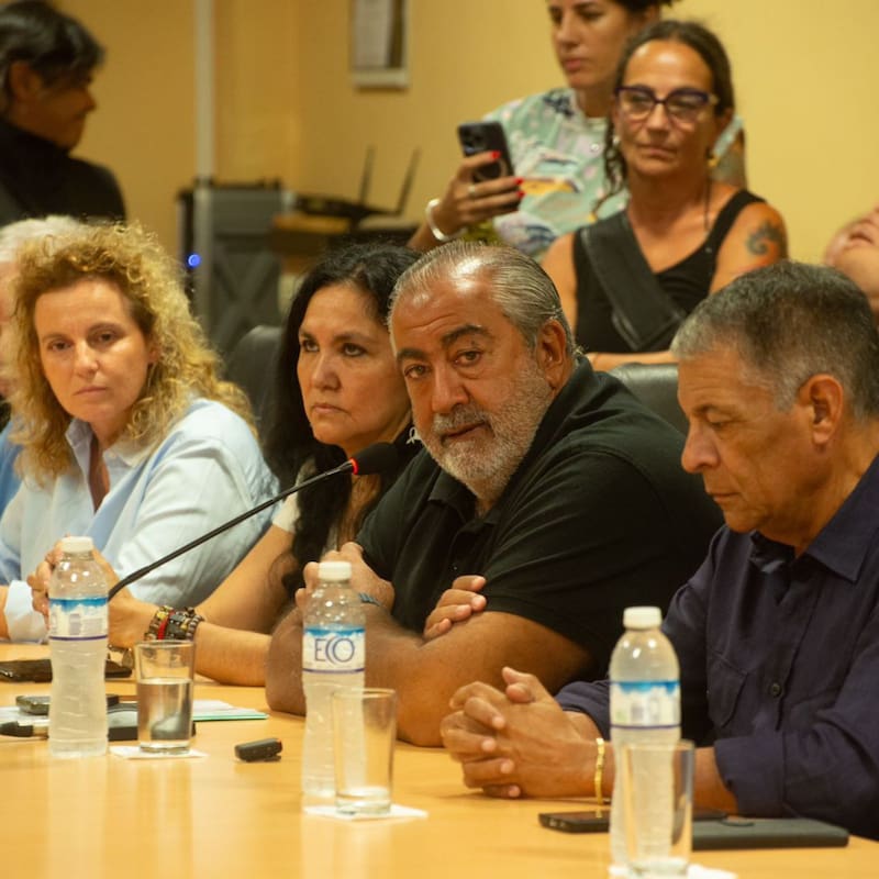 Hector Daer y Octavio Arguello en la CGT.