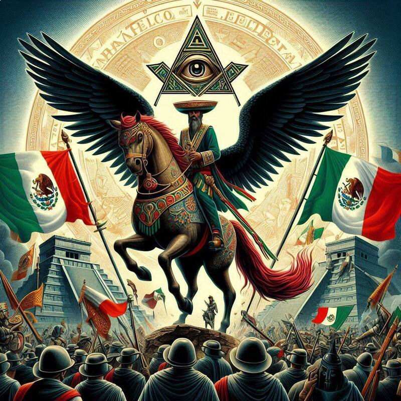 La masonería y la independencia de México. Fuente: Bing AI.