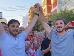 El precandidato a gobernador de Chubut felicitó a Gerardo Merino por las elecciones de Trelew
