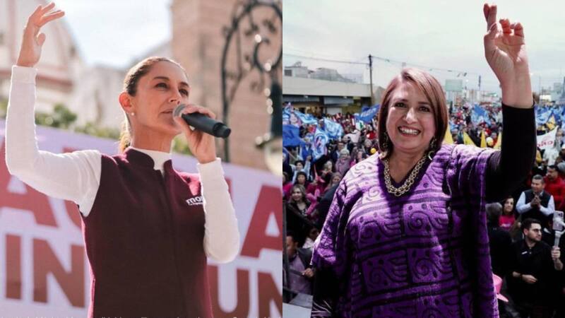 Las candidatas a Presidente en México, Claudia Sheinbaum y Xóchitl Gálvez. Foto: Archivo.