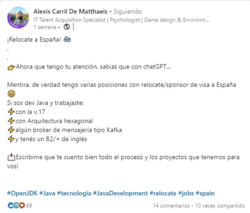 InnoIT Consulting lanzó la convocatoria para sumar profesionales Java y Devops que quieran reubicarse en España