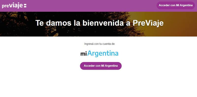 Los comprobantes se deben cargar en la página de Previaje.