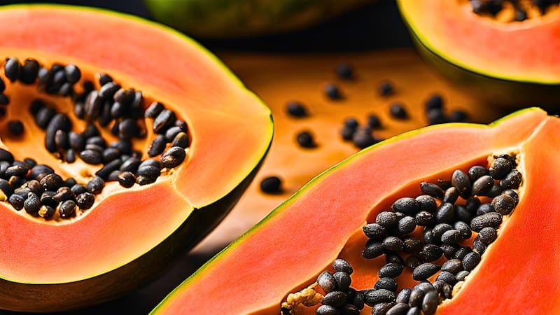 La papaya puede consumirse con sus propias semillas y aporta diversos beneficios para la salud. Fuente: archivo.