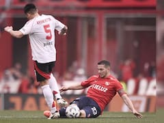 River empató con un Independiente que terminó con un jugador menos