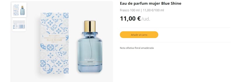 El Eau de Parfum Mujer Blue Shine es una excelente opción para quienes desean disfrutar de una fragancia sofisticada a un costo reducido. (Foto: mercadona.es)