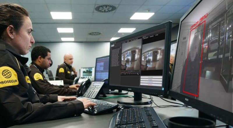Los servicios de seguridad privada utilizan IA para detectar situaciones anómalas.