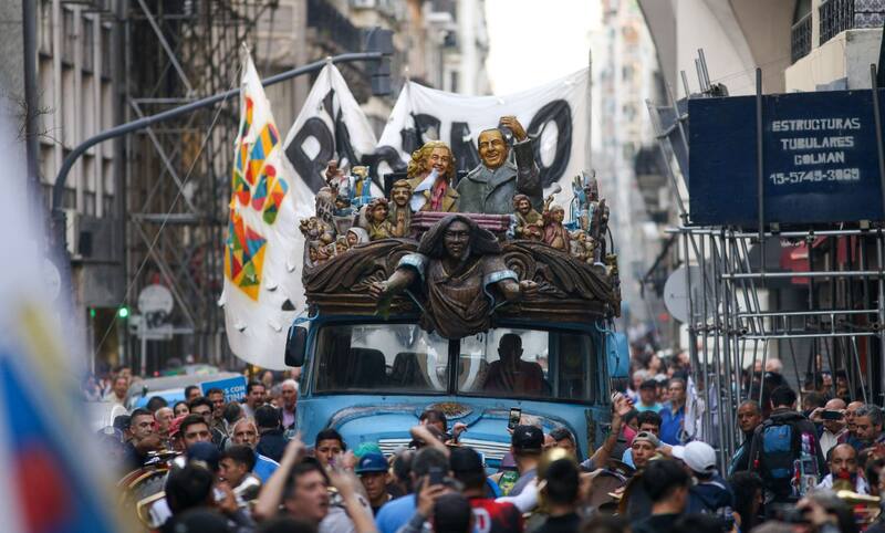 Las marchas y ,manifestaciones en Recoleta eran un clásico