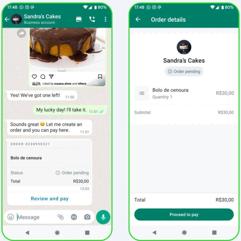 Así se verá la nueva función de WhatsApp.