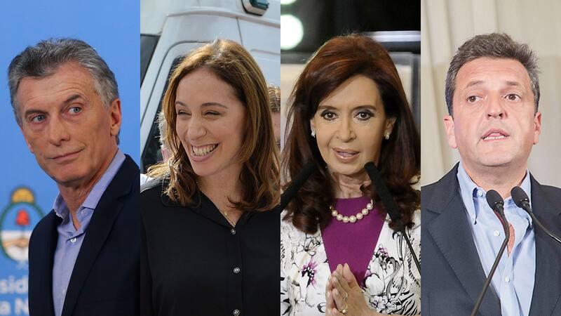 Macri, Vidal, Cristina y Massa mantienen hoy las preferencias para las elecciones 2019