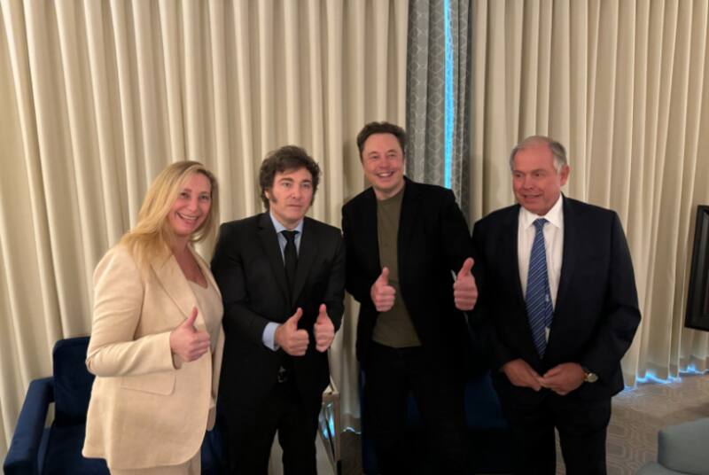 Javier Milei también se reunirá con Elon Musk.