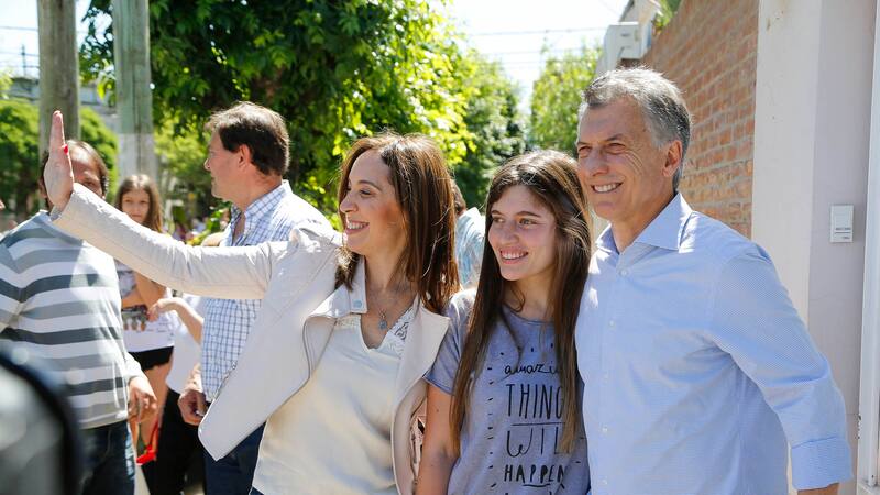 Macri y Vidal, líderes de Cambiemos, "timbreando" este año