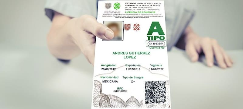 El Congreso de la Unión impulsó un proyecto para modificar las licencias de conducir tipo A. Fuente: Multas CDMX.