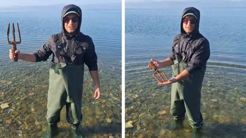 El tridente que revolucionó al mundo de la mitología griega. Fuente: National Geographic.