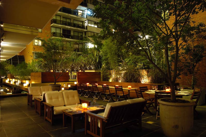 La espectacular terraza del Hotel Madero.