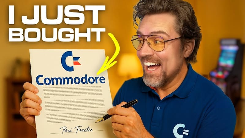 El youtuber Christian Simpson, también llamado Peri Frastic, celebró la compra de Commodore.