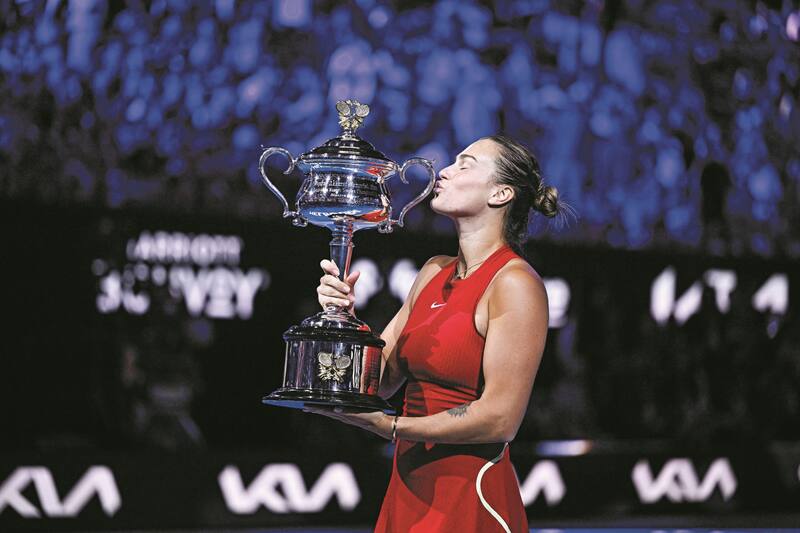 Aryna Sabalenka, tenista femenina número uno del mundo, ganadora del Open Australia 2024