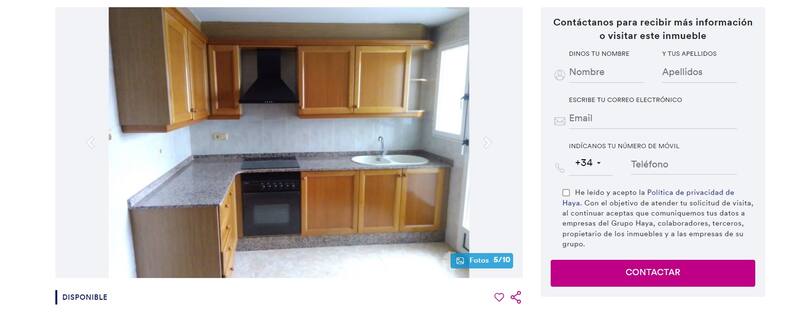 Viviendas CaixaBank: esta es una de las propiedades que ofrece el banco a menos de 50.000 euros. (Foto: www.haya.es).