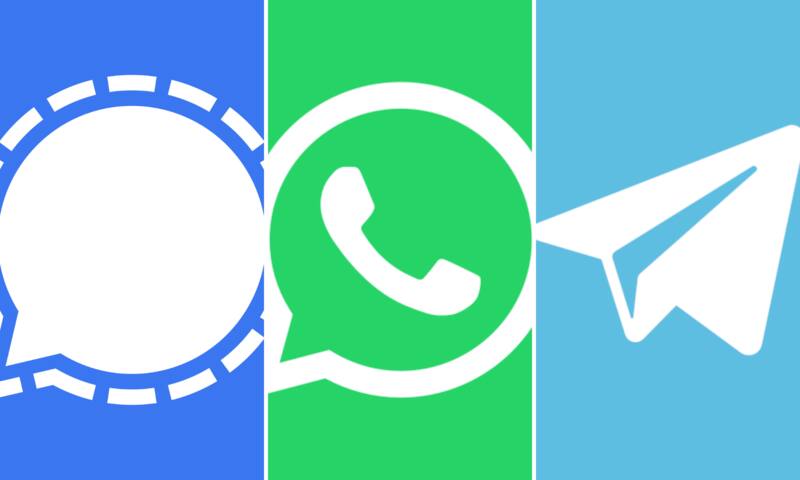 Signal, WhatsApp y Telegram, las apps reinas de la mensajería en celulares.