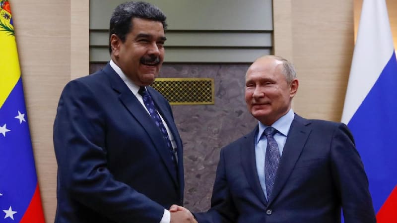Maduro y Putin reafirmaron la alianza entre Venezuela y Rusia en medio de la creciente tensión militar con Estados Unidos en América Latina. Fuente: Archivo.
