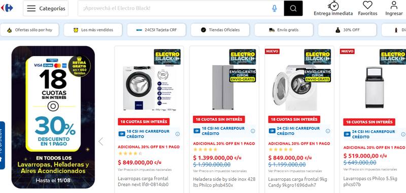 Los descuentos son válidos únicamente para compras online.