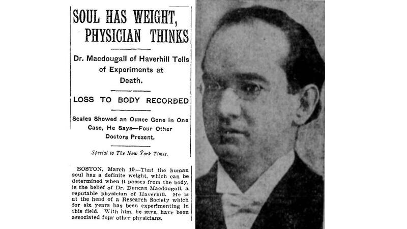 El peso del alma. Fuente: Wikimedia - Desconocido.