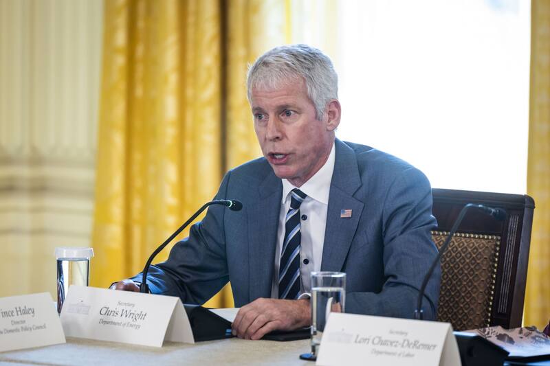 El secretario de Energía de los Estados Unidos, Chris Wright, aseguró que la compra de gas ruso por parte de la UE financia la "máquina de guerra" de Vladímir Putin. Foto: EFE.