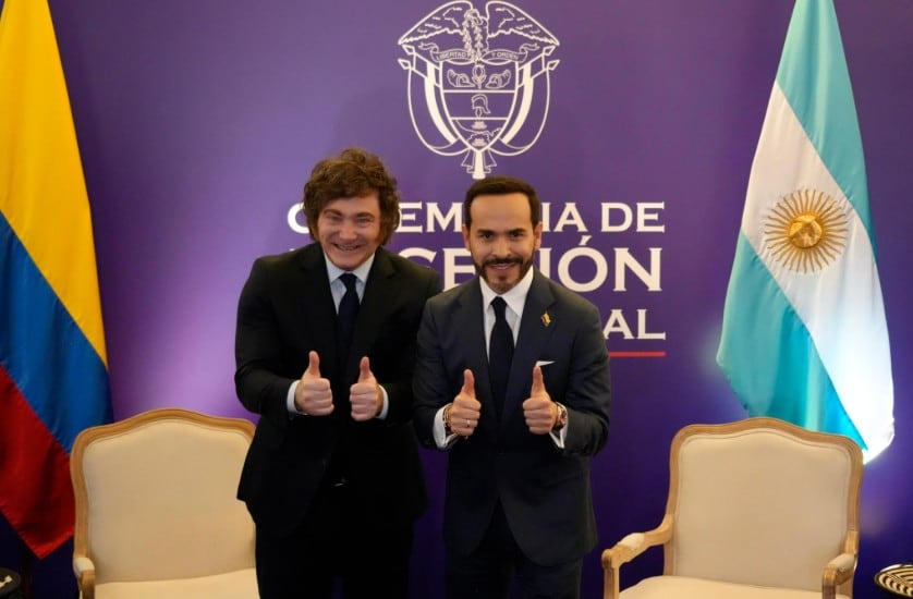 Milei se reunió en Colombia con Abelardo de la Espriella antes de su asunción presidencial