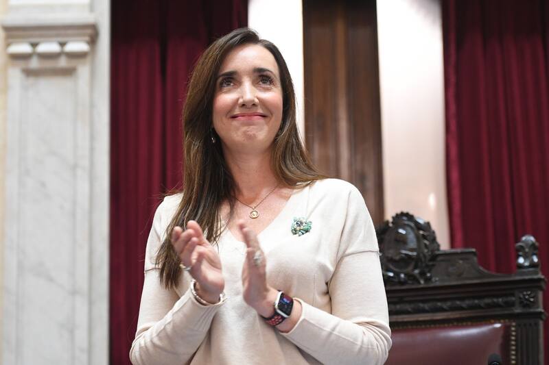 Victoria Villarruel, vicepresidenta y titular de la Cámara de Senadores.