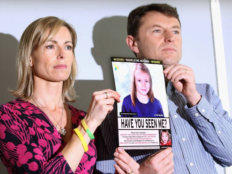 Los padres de Madeleine McCann, desaparecida en 2007. (Foto: archivo).