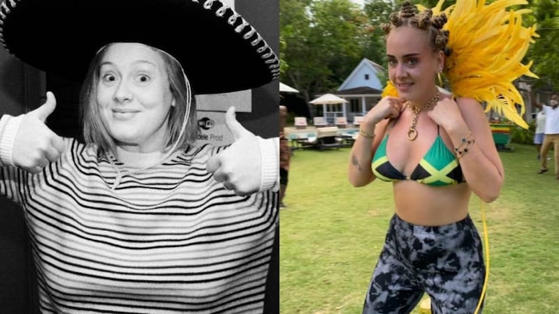 Adele antes y después de la dieta. Fuente: Instagram Adele.
