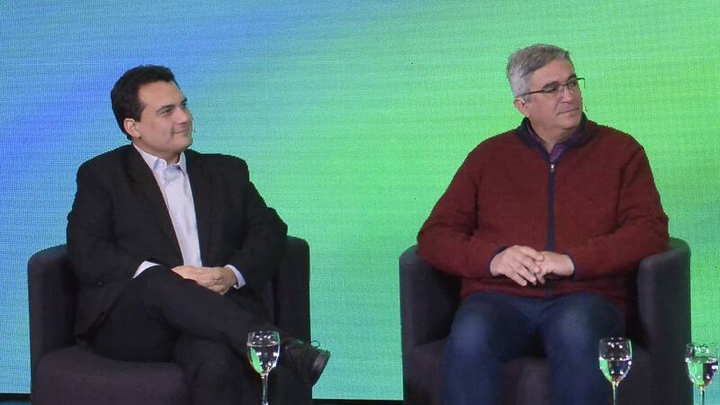David Miazzo, de Data Miazzo, y Javier Rodríguez, ministro de Desarrollo Agrario de la provincia de Buenos Aires