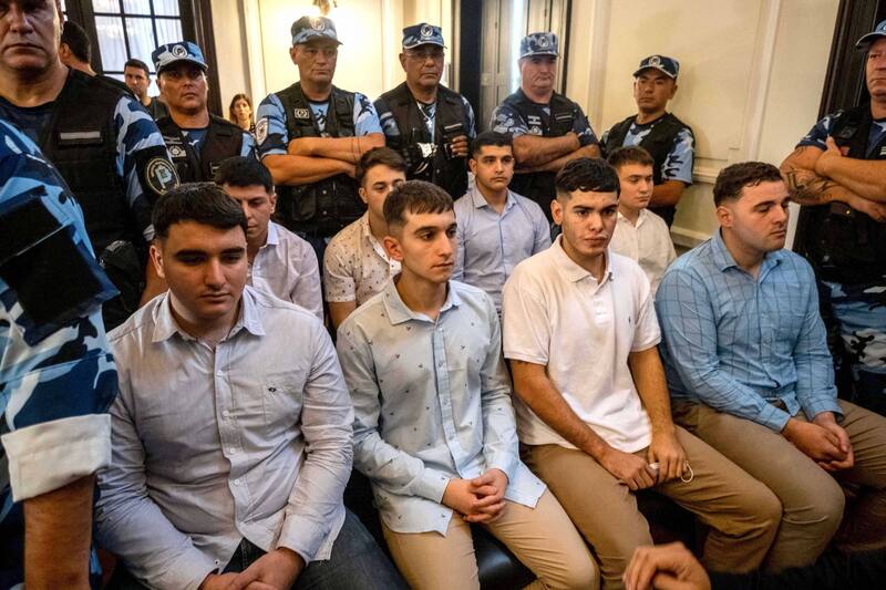 Los ocho rugbiers condenados por el homicidio de Fernando Báez Sosa.