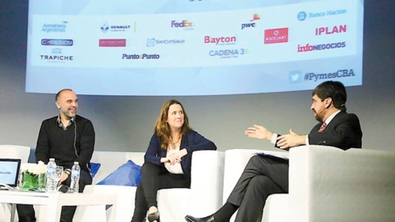 D´Atellis, Dal Poggeto y De Goñi, durante el seminario en Córdoba