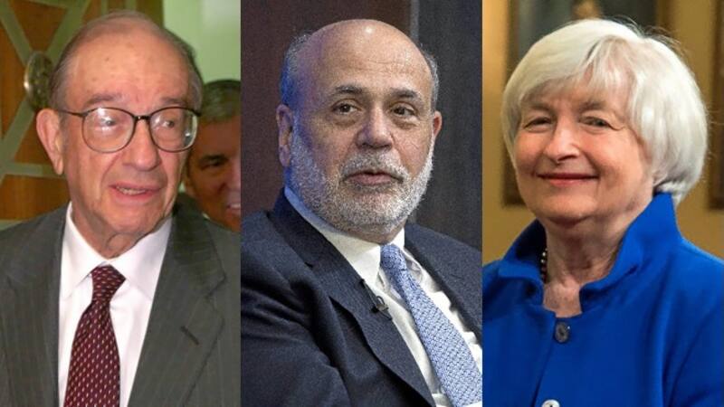 Alan Greenspan, Ben Bernanke y Janet Yellen salieron en defensa de la independencia del banco central estadounidense