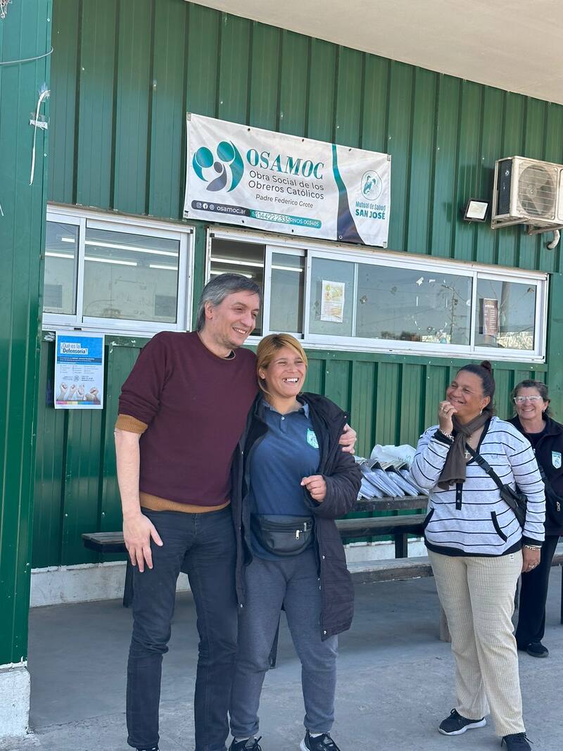 Máximo Kirchner estuvo en la Parroquia San José de La Matanza