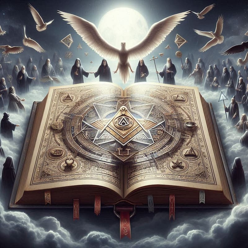 Valores masónicos. Fuente: Bing AI.