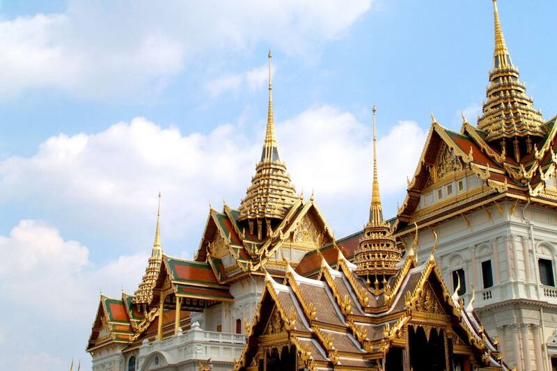 La arquitectura antigua de Bangkok.